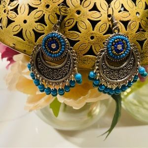 Blue earrings